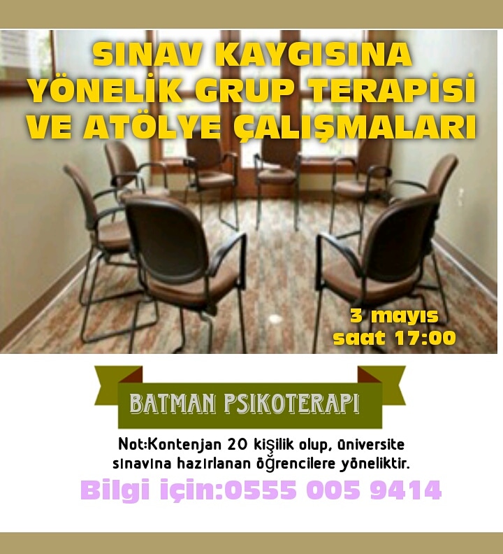 Sınav Kaygısına Yönelik Grup Terapisi ve Atölye Çalışmaları